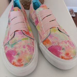 Blowfish Malibu Marley pink "Rainwater Canvas" tie dye slip on sneakers
